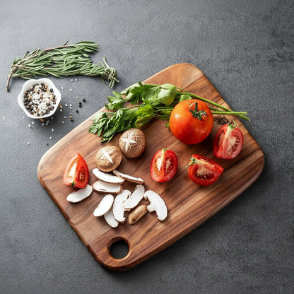 Cutting board with a hole