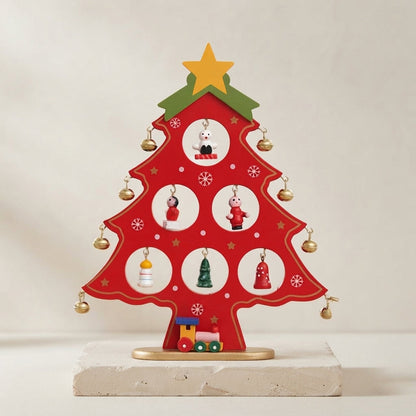 Decorative wooden Christmas tree