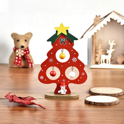Decorative wooden Christmas tree