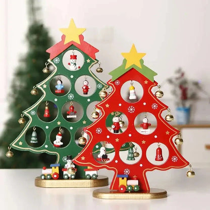 Decorative wooden Christmas tree