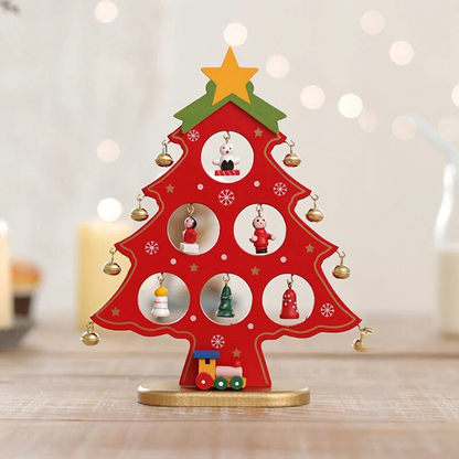 Decorative wooden Christmas tree