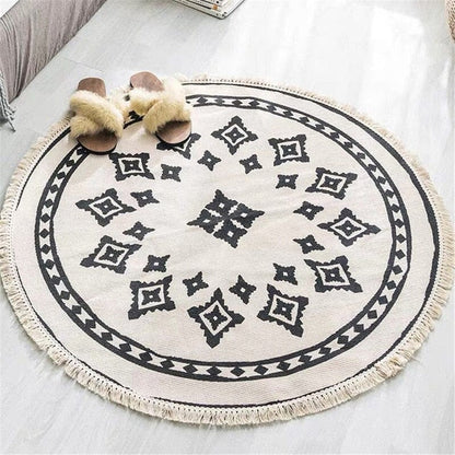 Round mandala rug