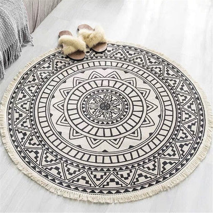 Round mandala rug