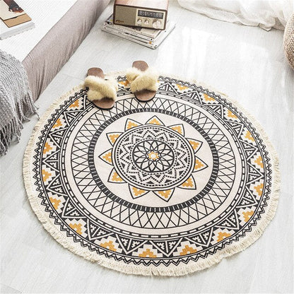 Round mandala rug
