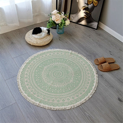 Round mandala rug