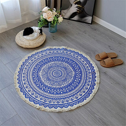 Round mandala rug
