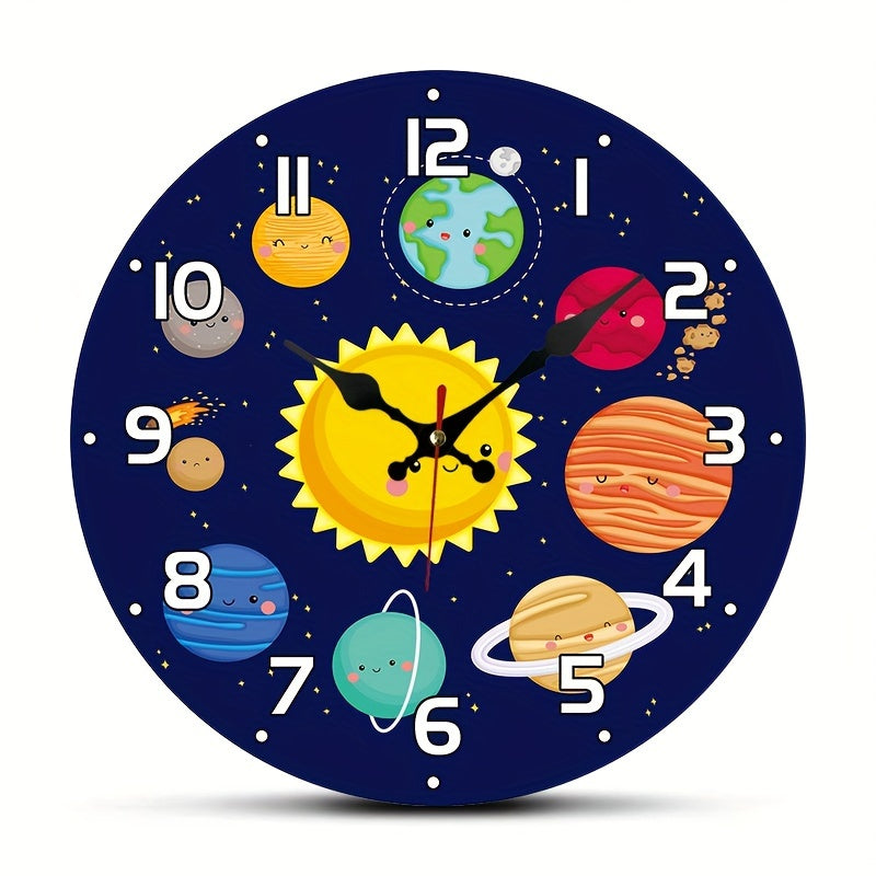 Horloge murale du système solaire