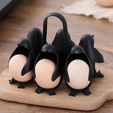 Penguin-shaped egg holder