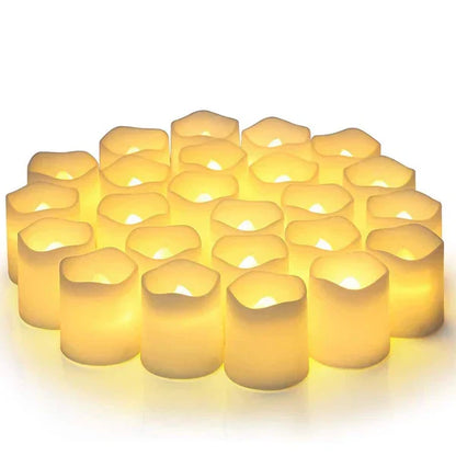 Set of 24 battery-operated LED candles