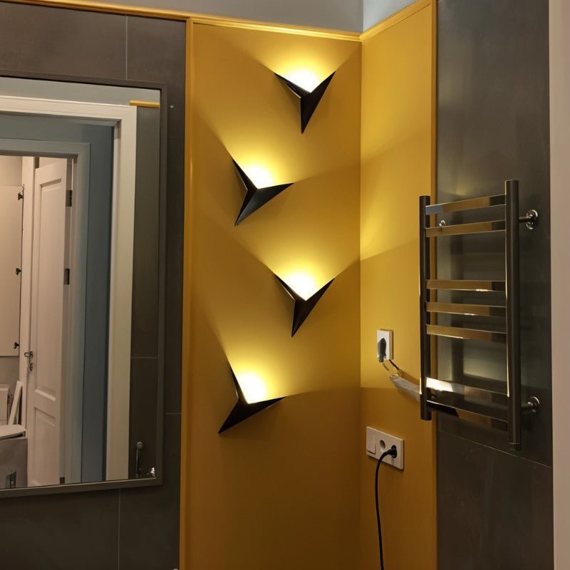 Fixed-mount LED wall light fixture
