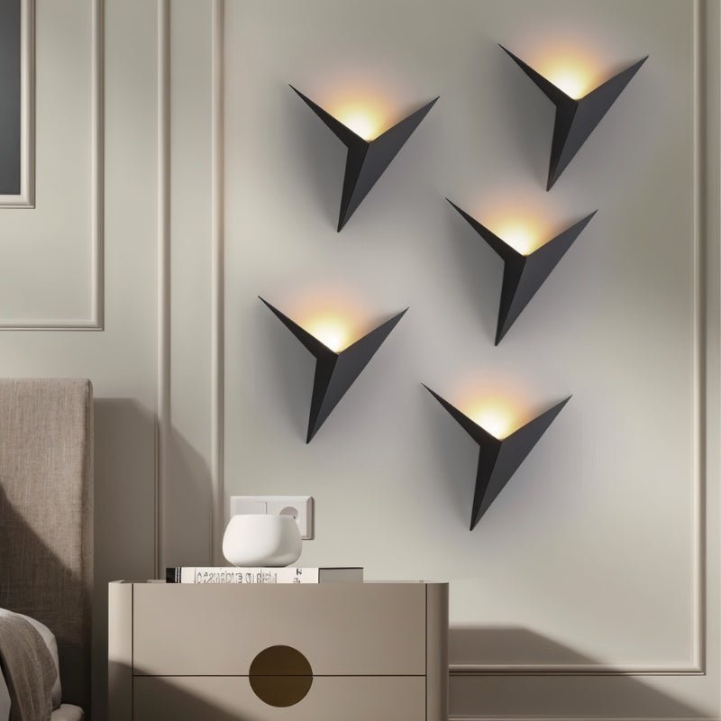 Fixed-mount LED wall light fixture