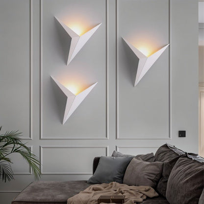Fixed-mount LED wall light fixture