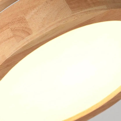 Dřevěná stolní LED lampa