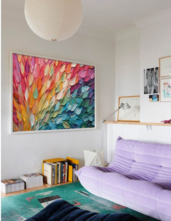Tableau abstrait sur toile