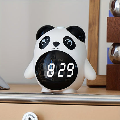 Panda alarm clock with temperature display