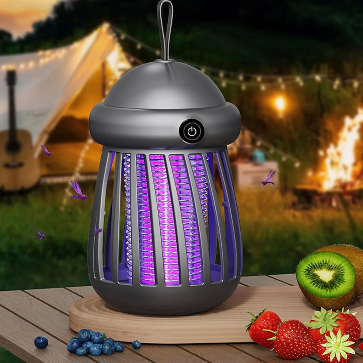 Lampe UV anti-moustiques avec grille électrique