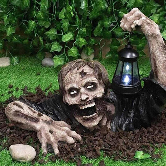 Figurka zombie z lampionem LED
