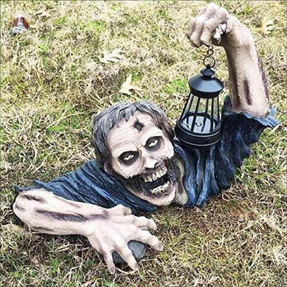 Figurka zombie s LED lampionem