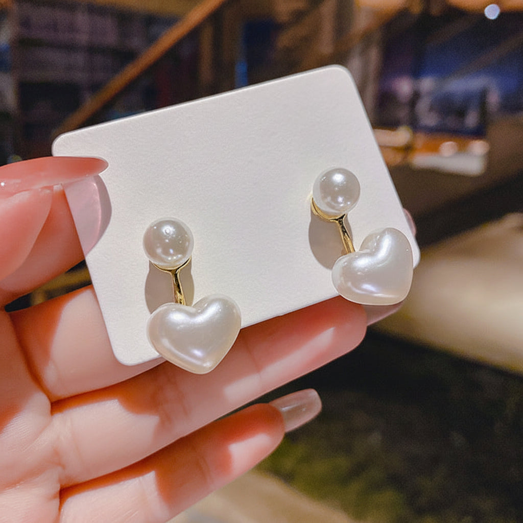 Round stud earrings set