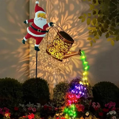 Lampe solaire de jardin Père Noël