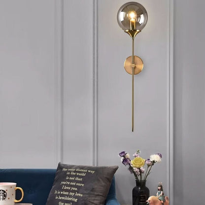 Lampa ścienna szklana
