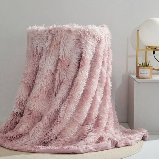 Faux fur blanket