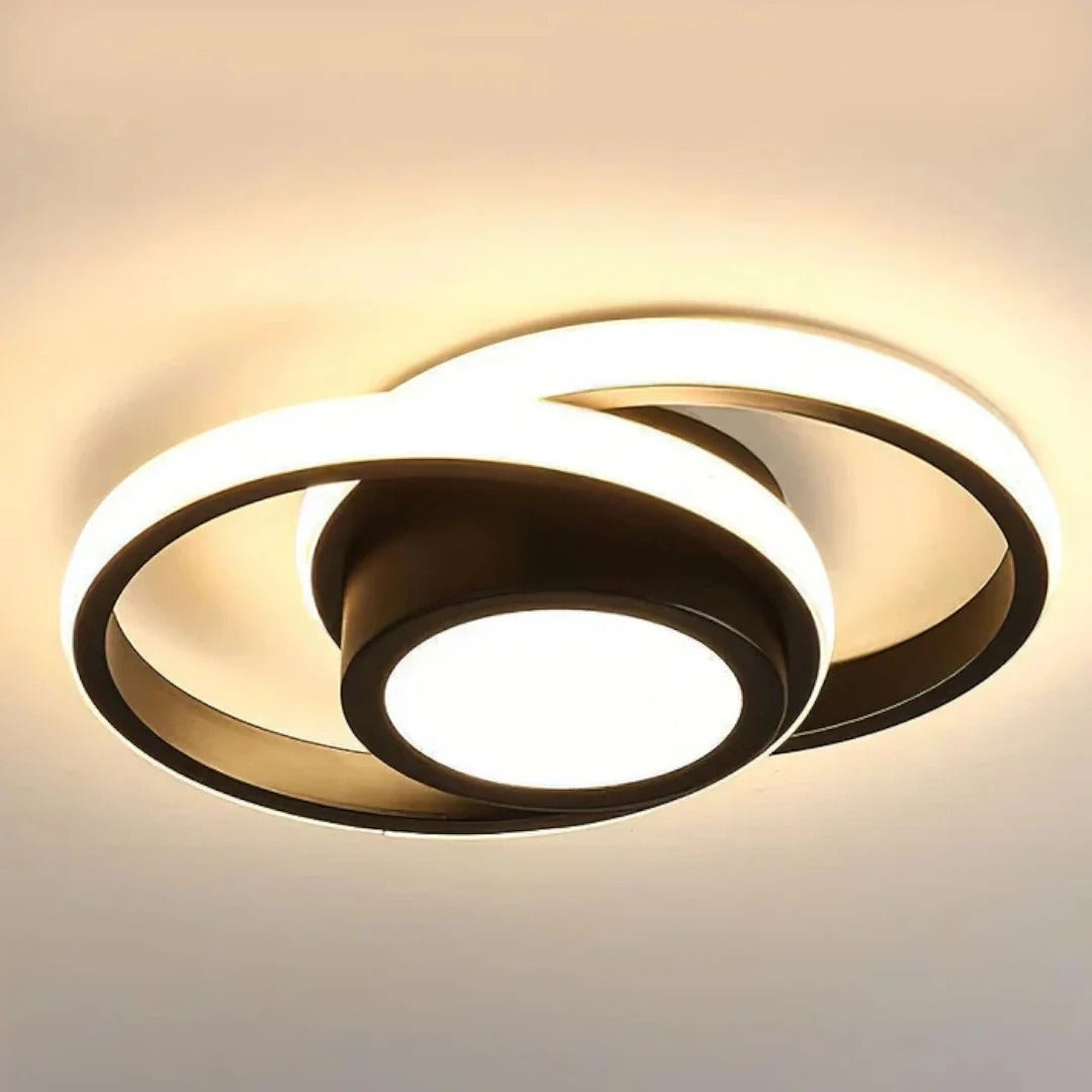 Stropní LED lampa s dvojitým prstencem