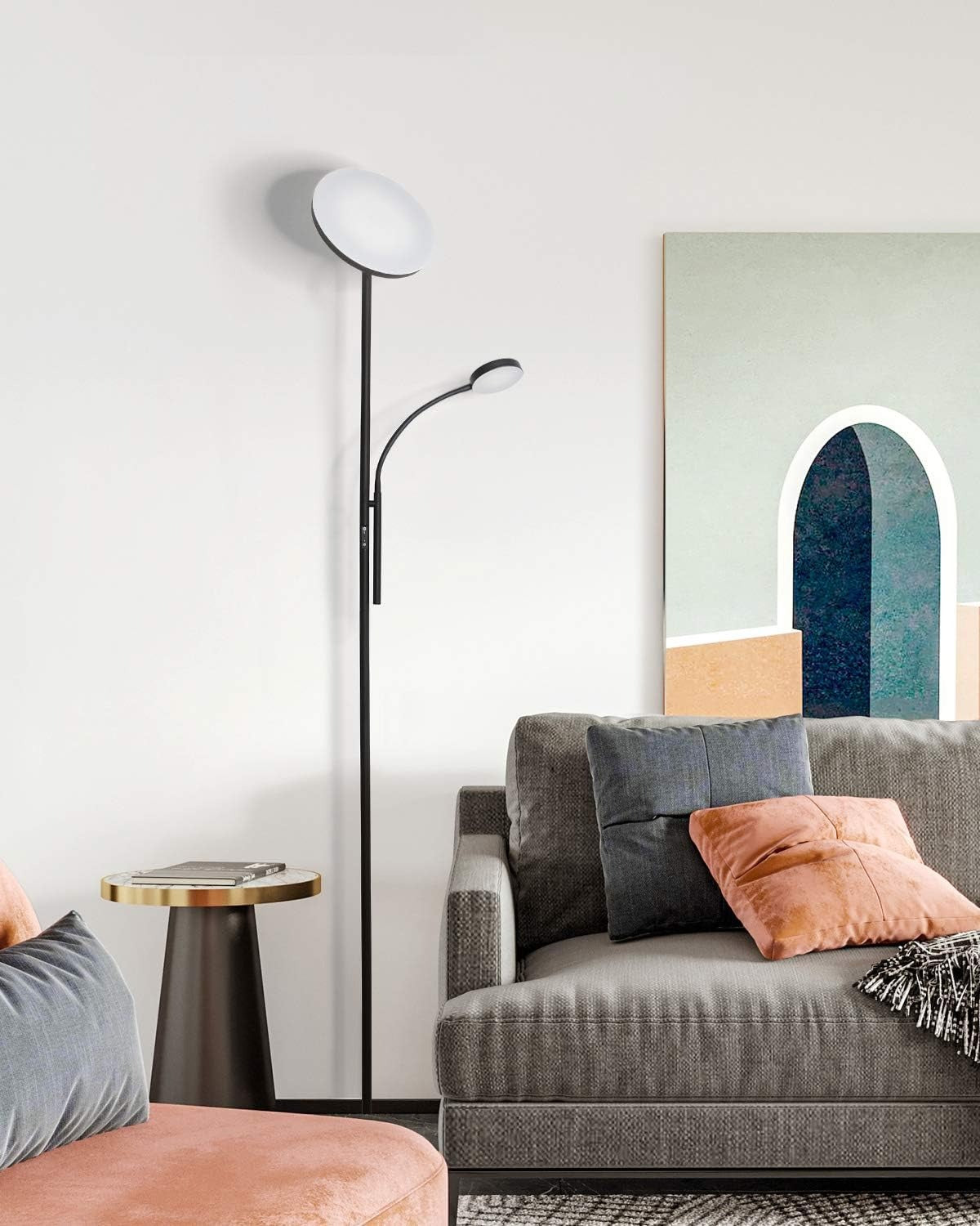 Stojací LED lampa s nastavitelným jasem
