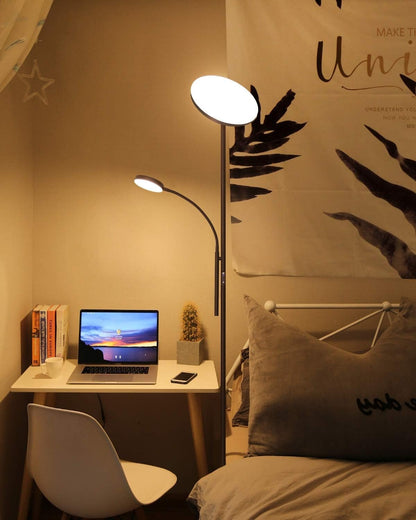 Stojací LED lampa s nastavitelným jasem