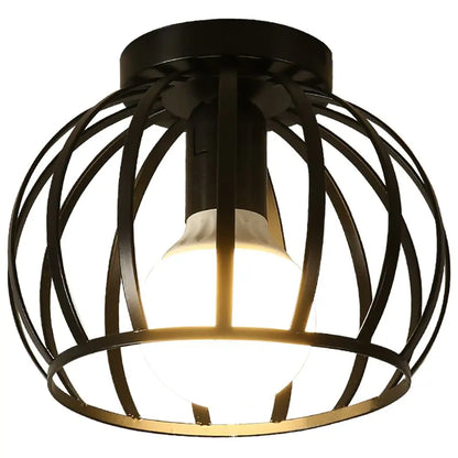Lampa sufitowa ażurowa czarna
