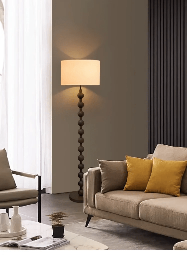 Lampa podłogowa styl Japandi