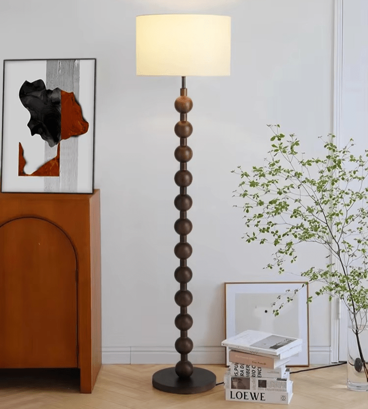 Lampa podłogowa styl Japandi