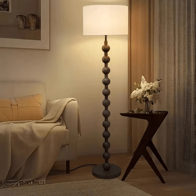 Lampa podłogowa styl Japandi