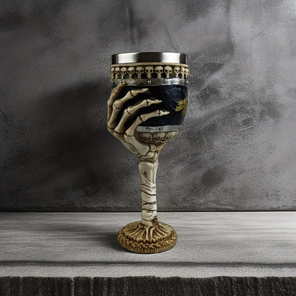 Coupe décorative en forme de main squelettique