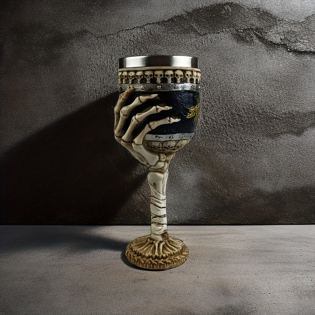 Coupe décorative en forme de main squelettique