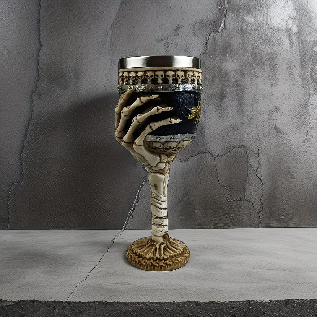 Coupe décorative en forme de main squelettique