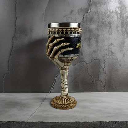 Coupe décorative en forme de main squelettique