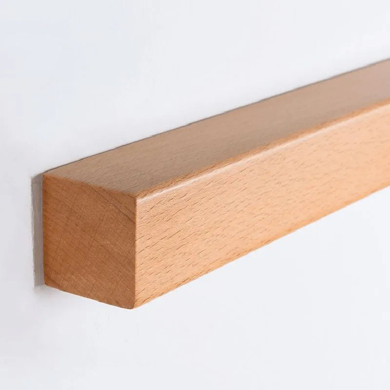 Linear wooden LED wall light