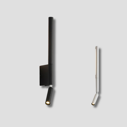 LED wall light with reading arm
