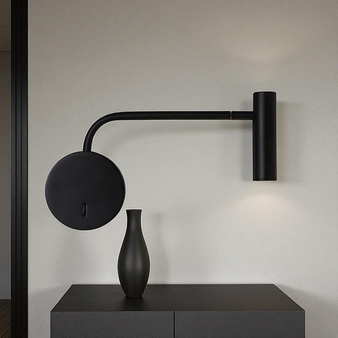 Applique LED avec bras incurvé