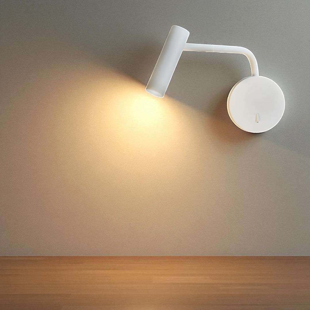 Applique LED avec bras incurvé