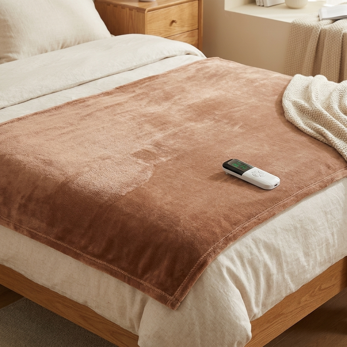 Couverture chauffante électrique avec télécommande
