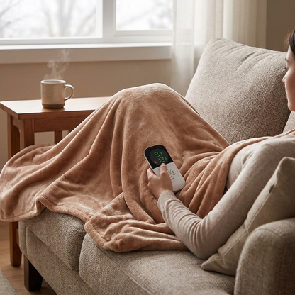 Couverture chauffante électrique avec télécommande