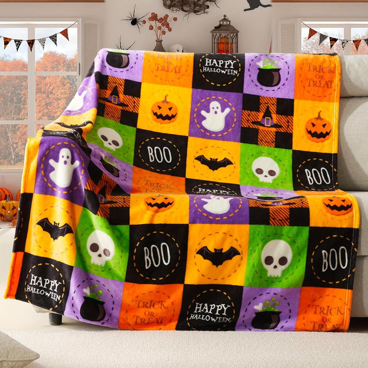 Couverture polaire Halloween