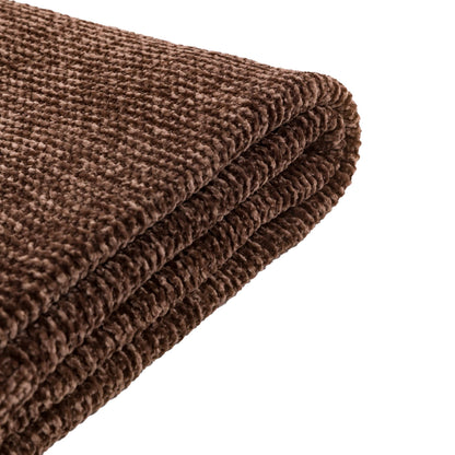 Couverture en chenille à grosse maille