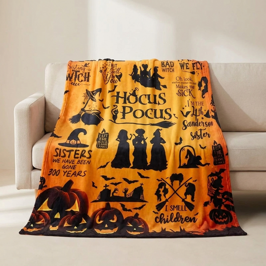 Koc z nadrukiem Halloween