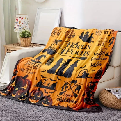 Halloween-print blanket