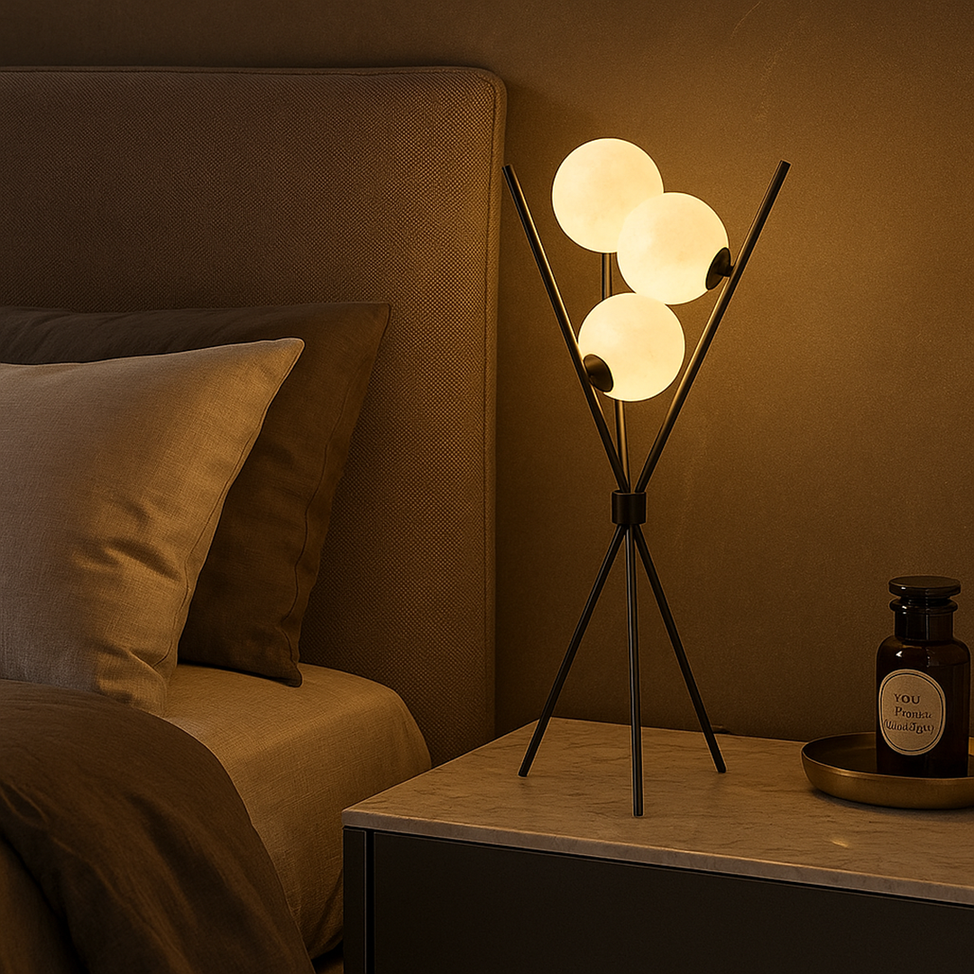 Lampa LED z kulistymi kloszami