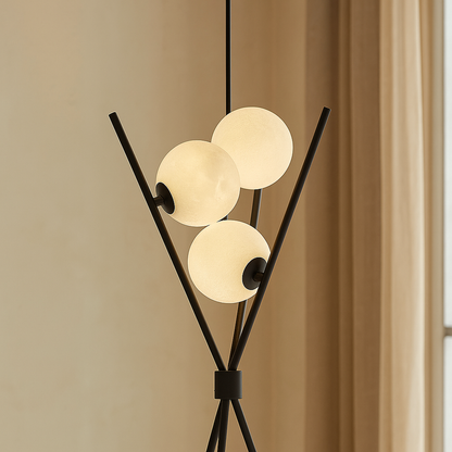 Lampa LED z kulistymi kloszami