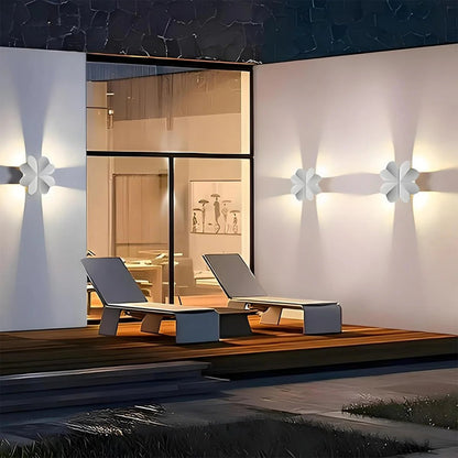 Outdoor LED wall lamp